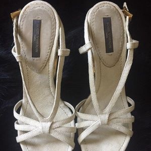 Louis-Vuitton-Feerique-Gold-And-White-Wedges